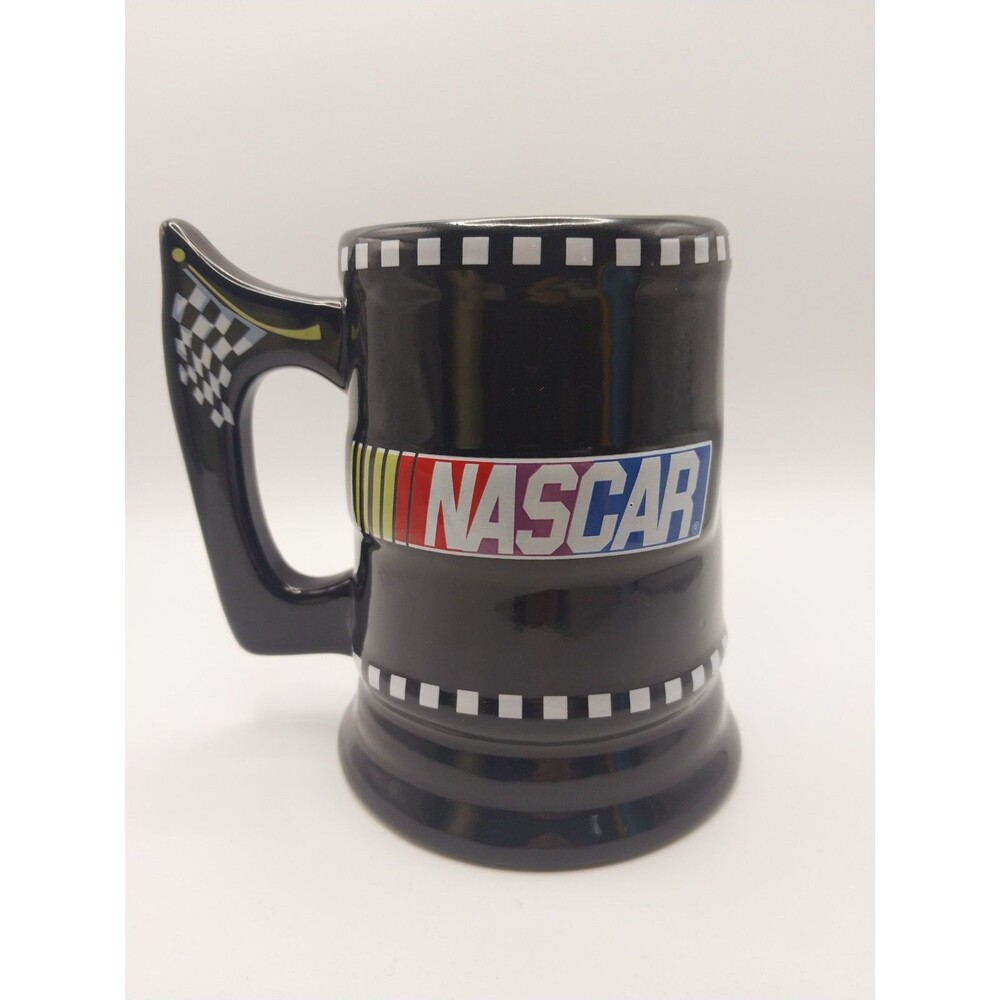 Black NASCAR Checkered Flag Mug/Stein by Sherwood